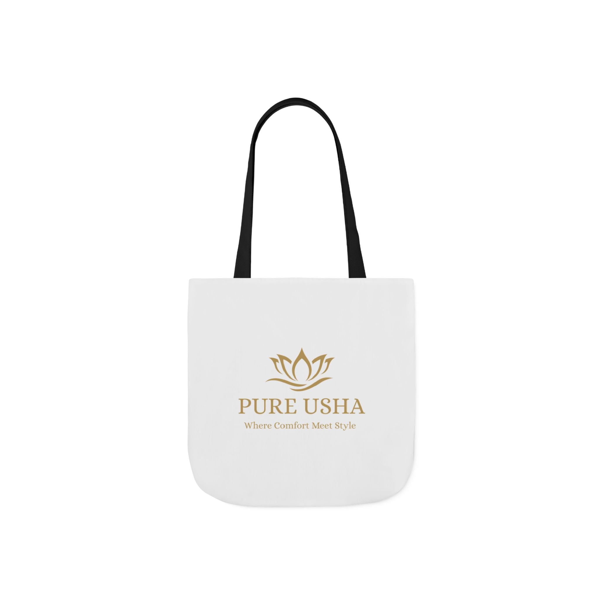 Pure Usha Gold Lotus Canvas Tote