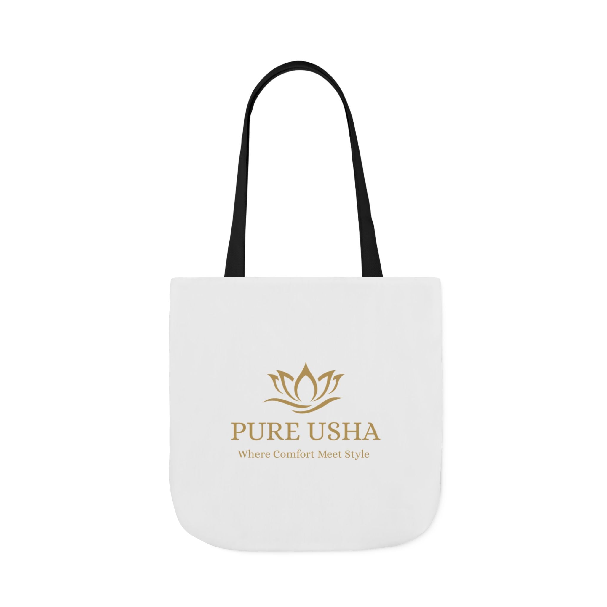 Pure Usha Gold Lotus Canvas Tote
