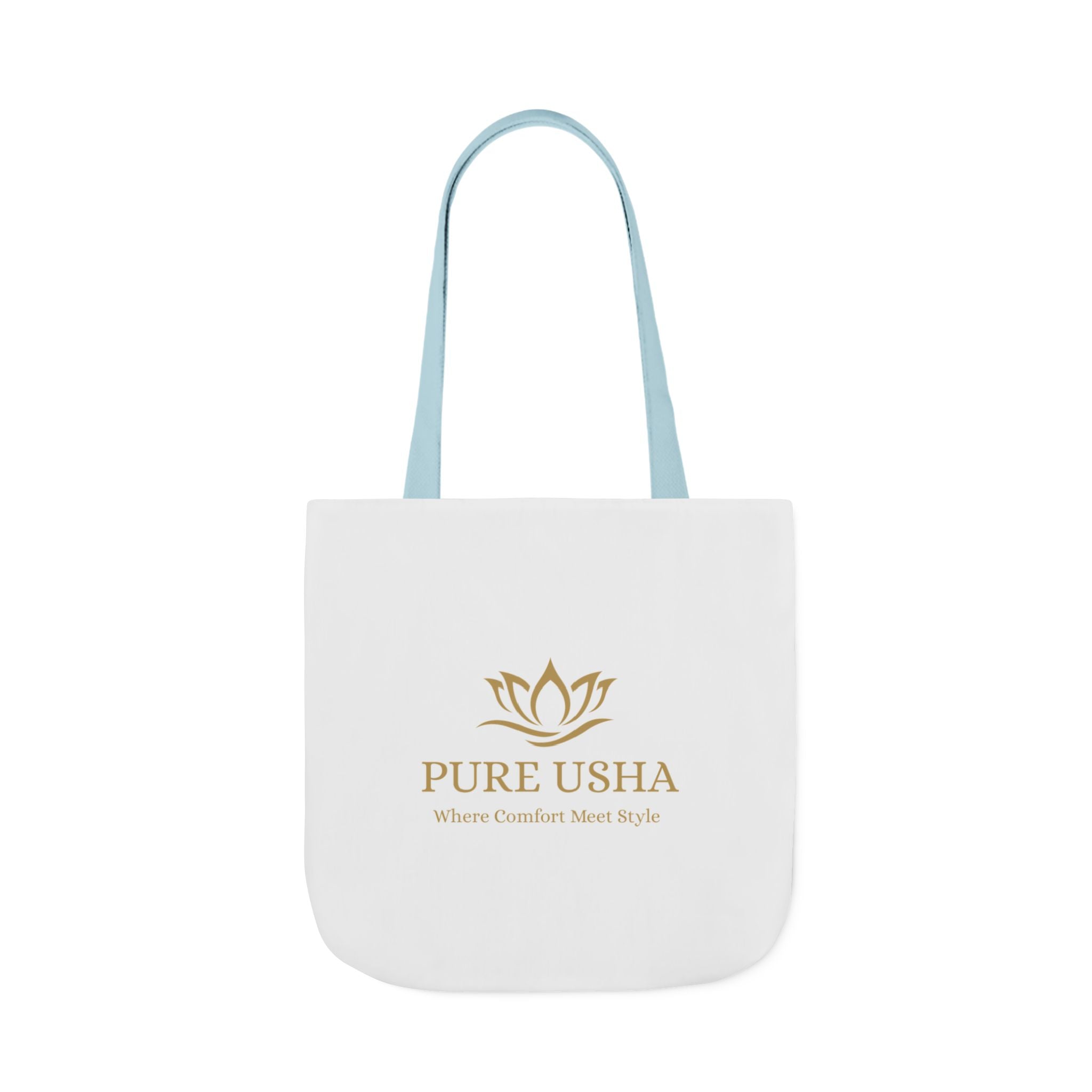 Pure Usha Gold Lotus Canvas Tote