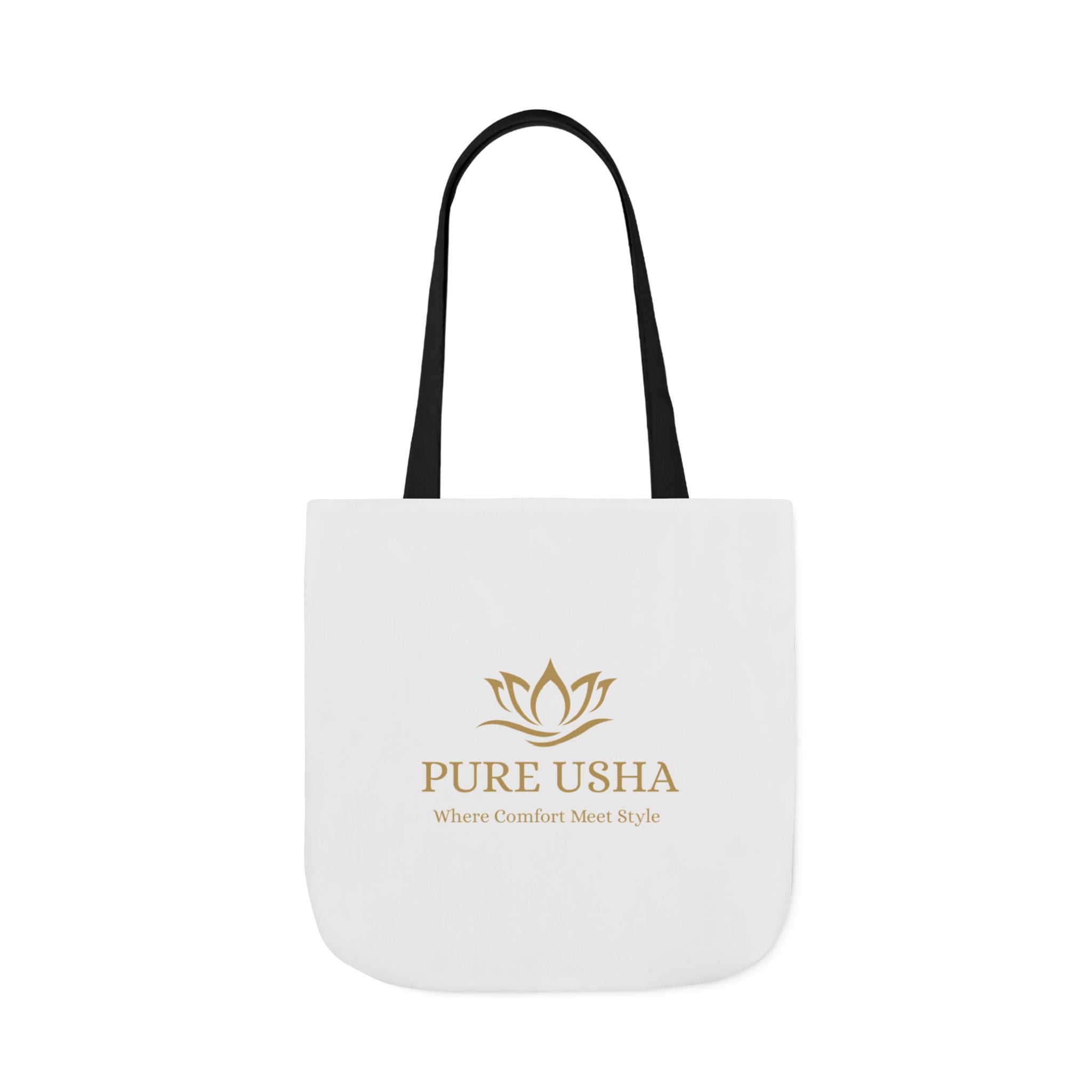 Pure Usha Gold Lotus Canvas Tote