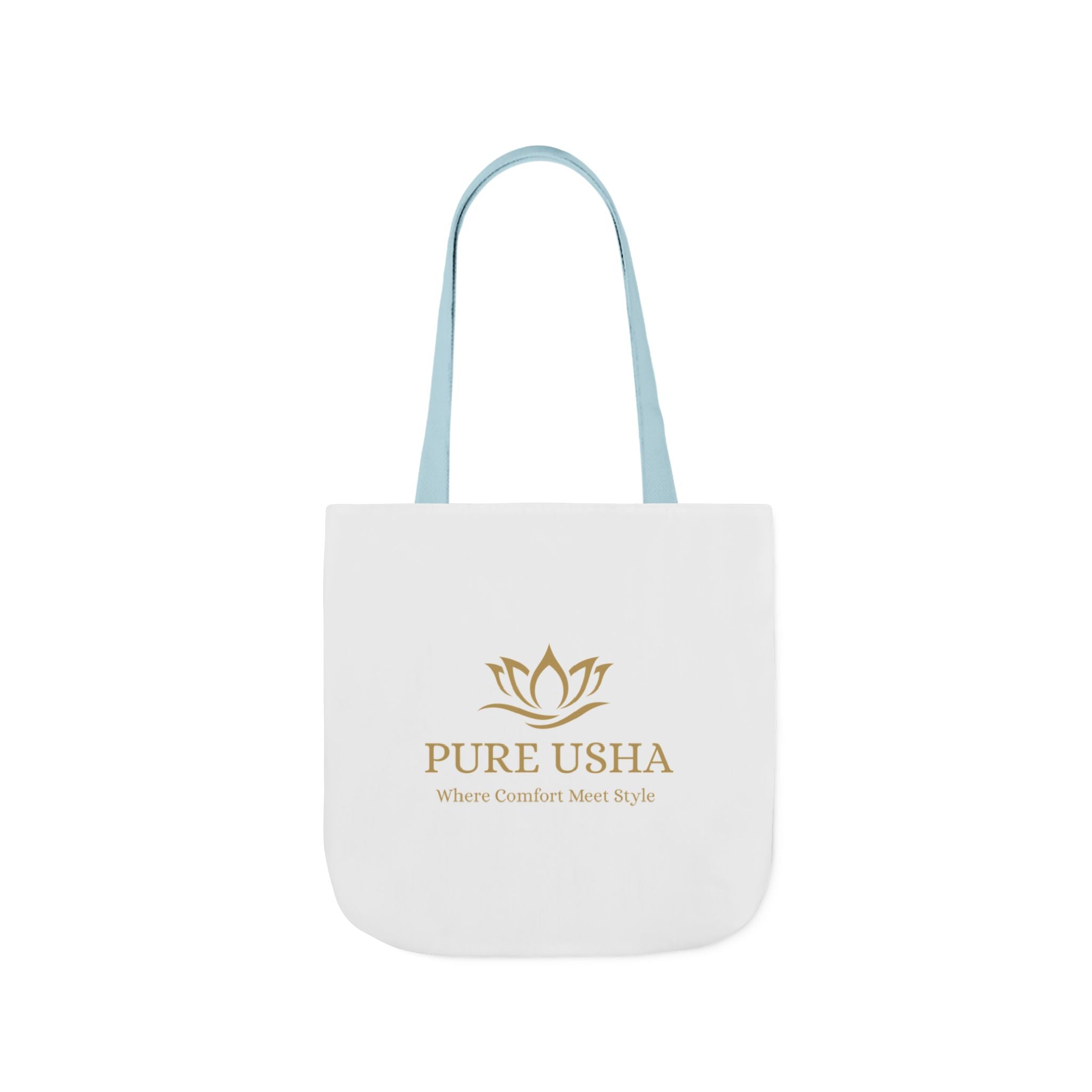 Pure Usha Gold Lotus Canvas Tote