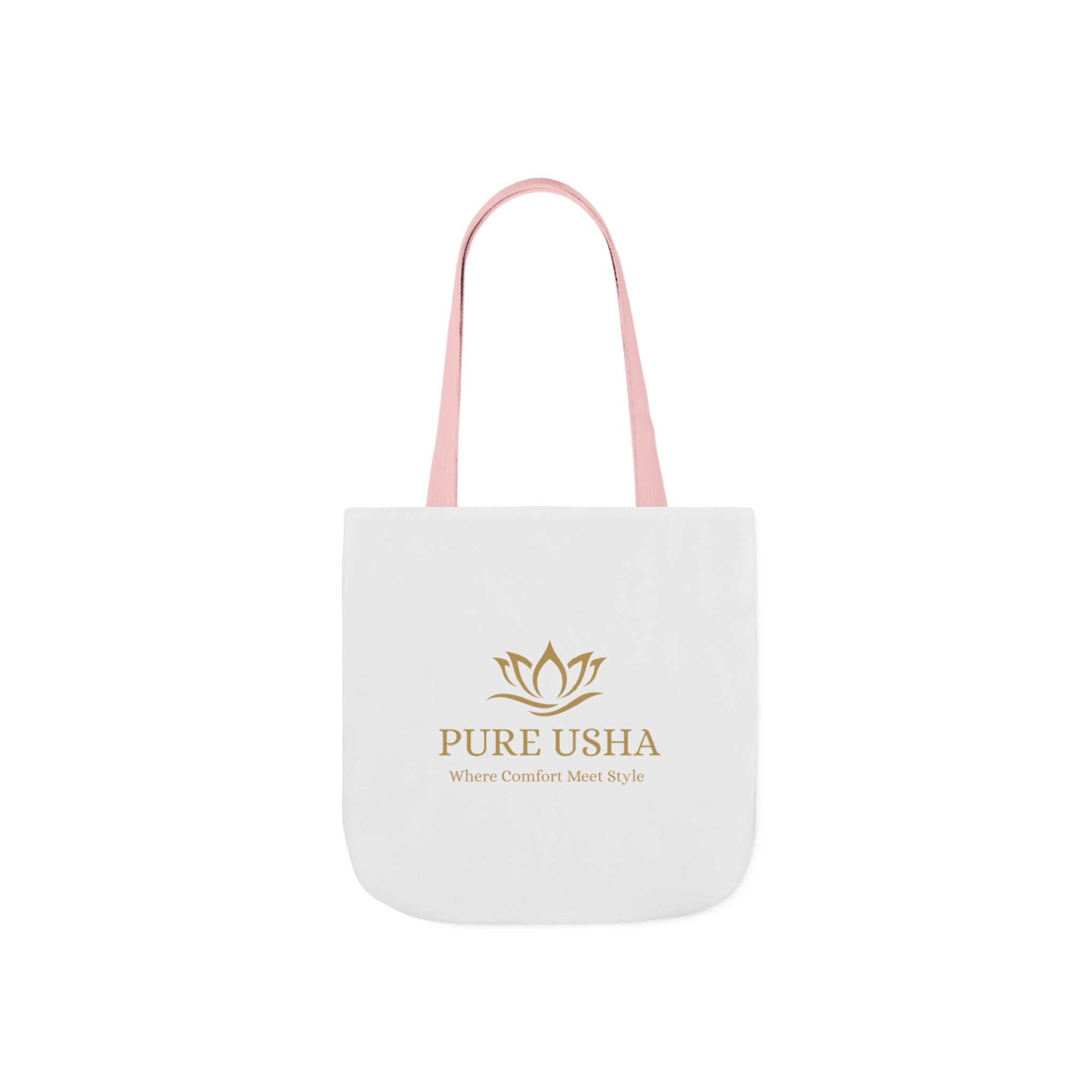 Pure Usha Gold Lotus Canvas Tote