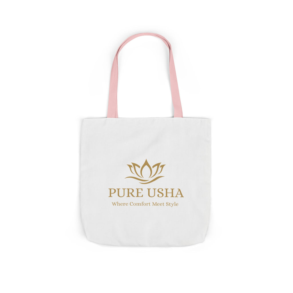 Pure Usha Gold Lotus Canvas Tote