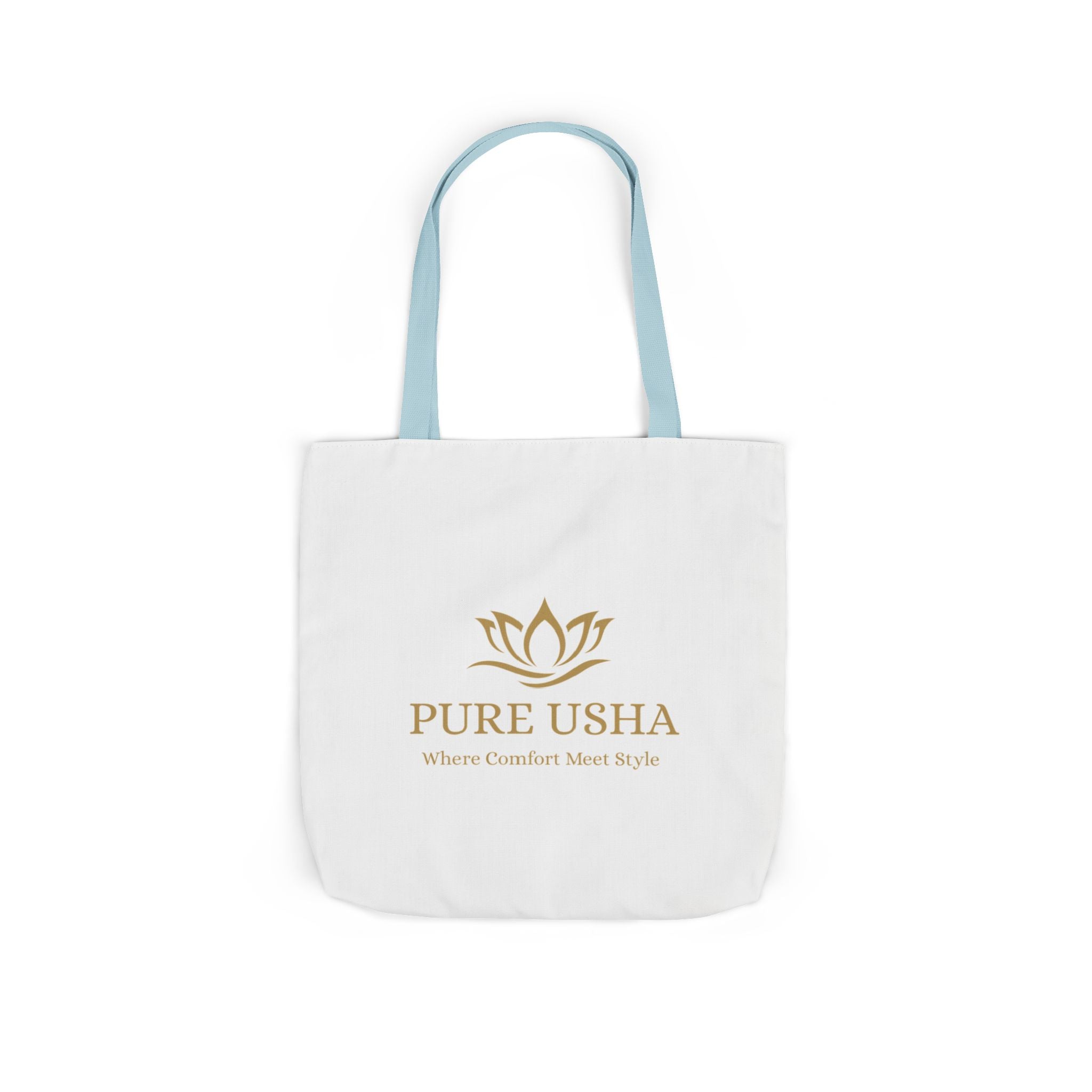 Pure Usha Gold Lotus Canvas Tote