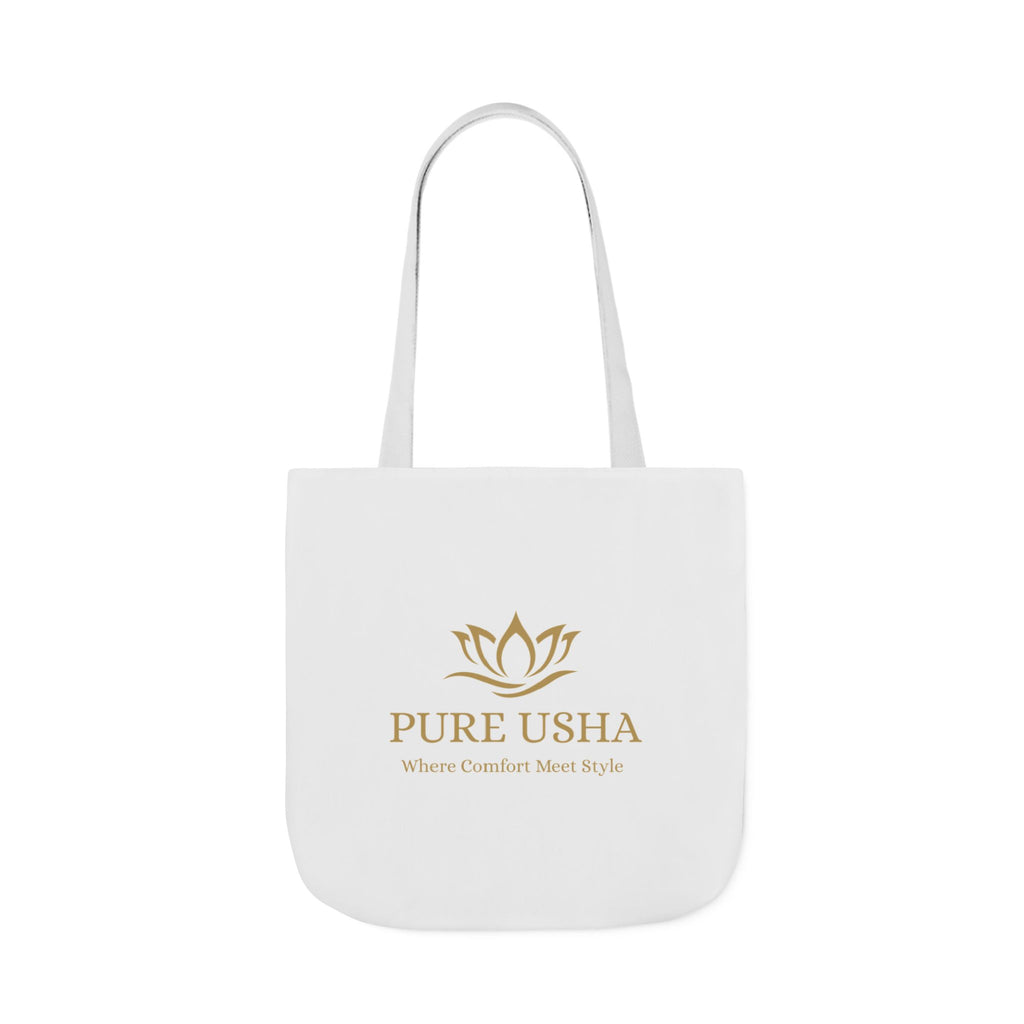Pure Usha Gold Lotus Canvas Tote