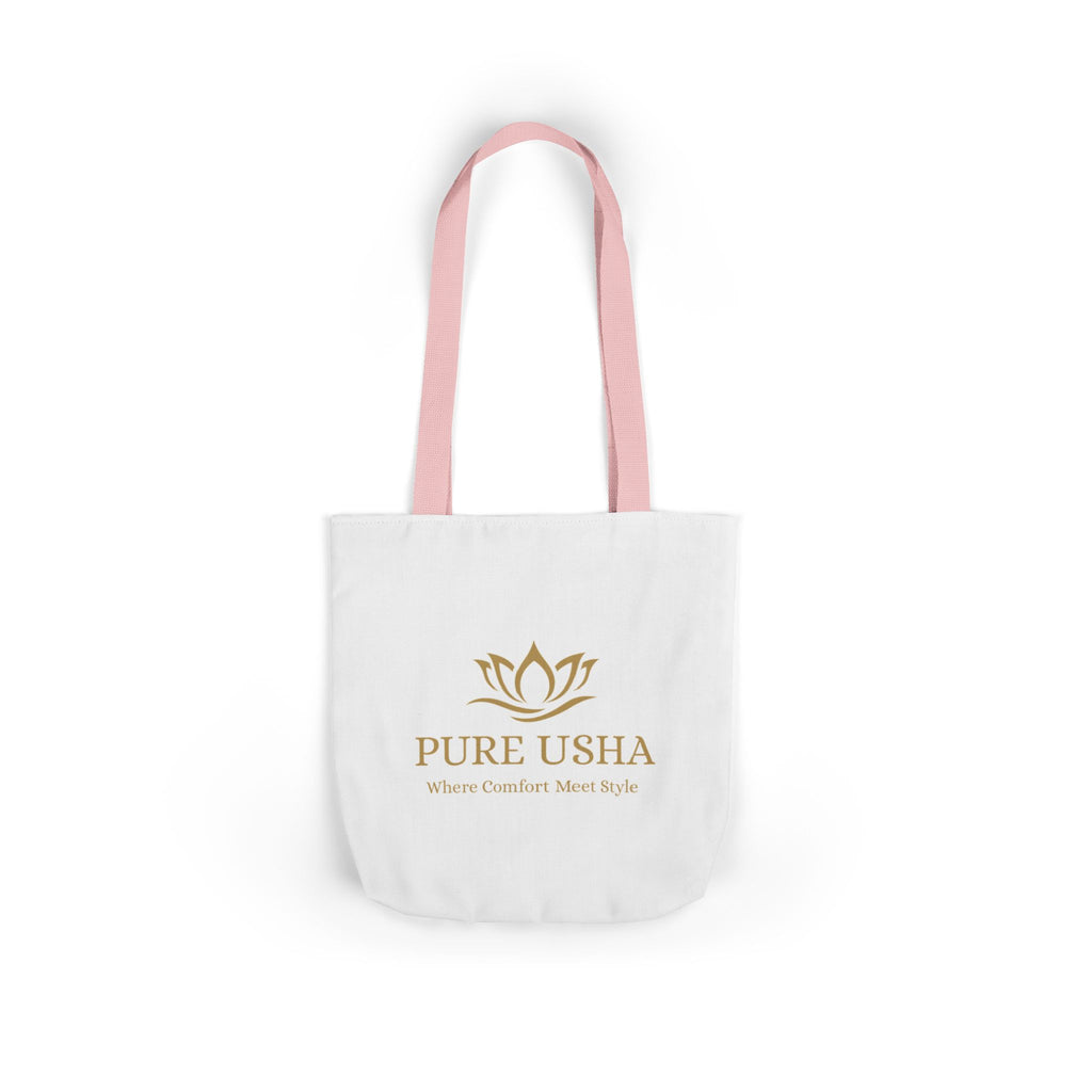 Pure Usha Gold Lotus Canvas Tote
