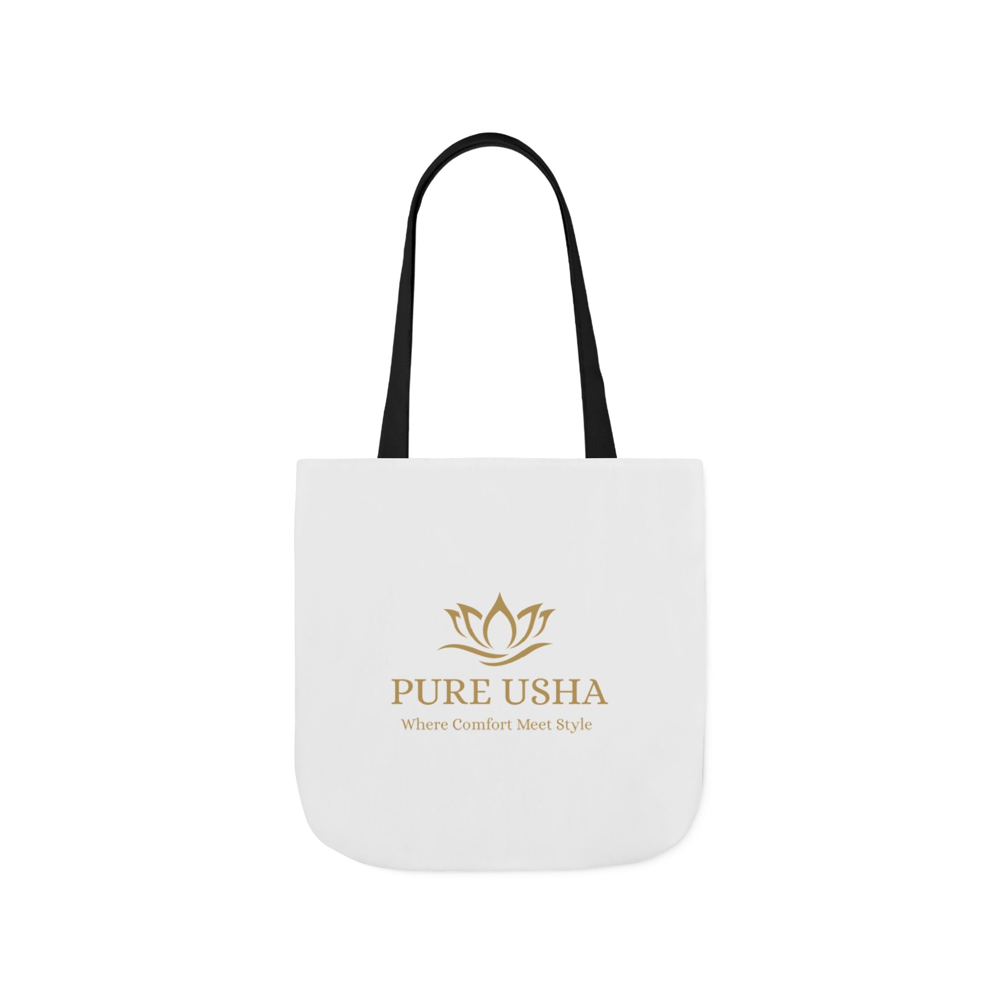 Pure Usha Gold Lotus Canvas Tote