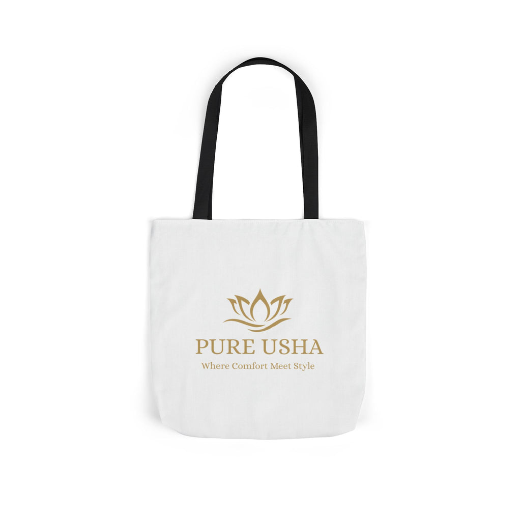 Pure Usha Gold Lotus Canvas Tote