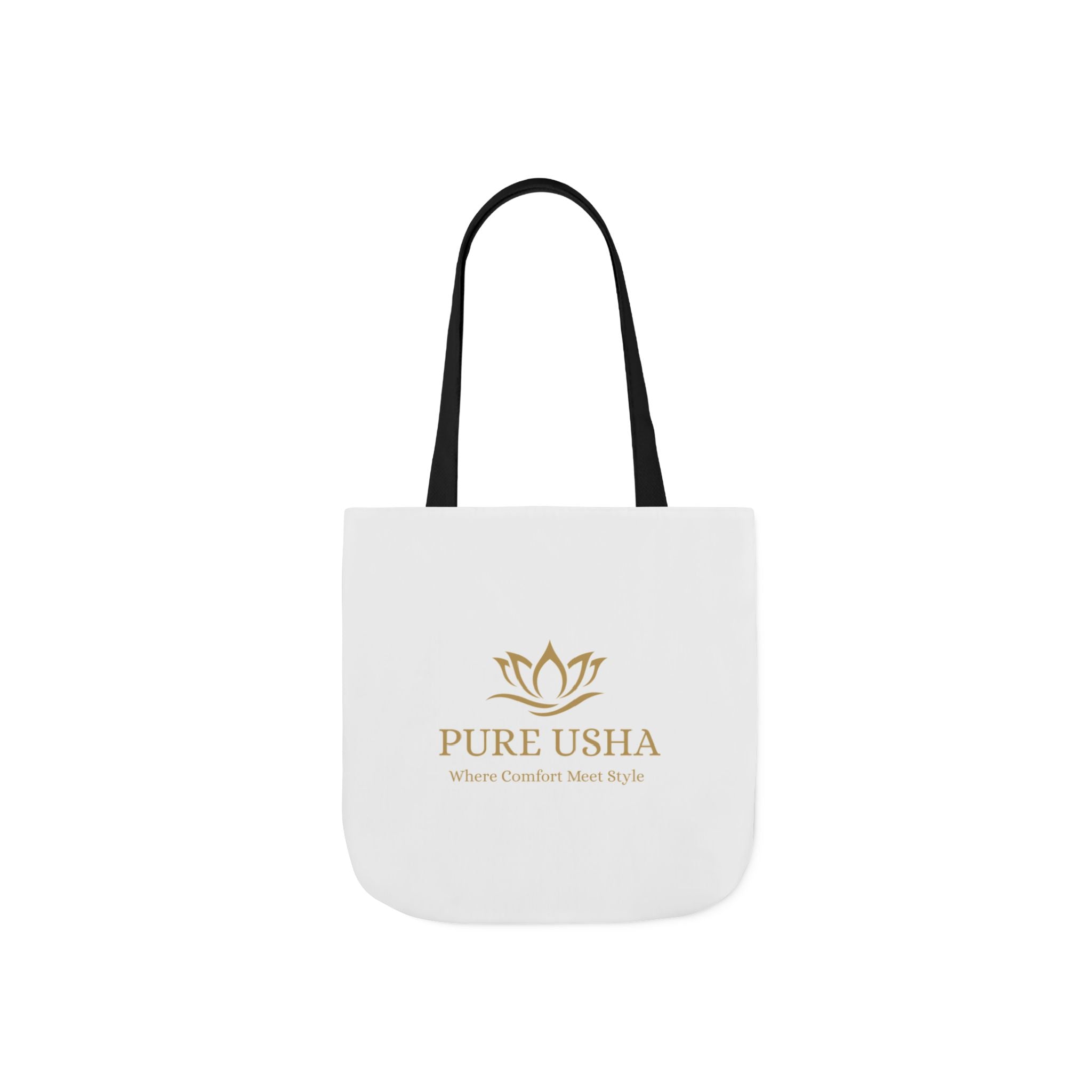Pure Usha Gold Lotus Canvas Tote