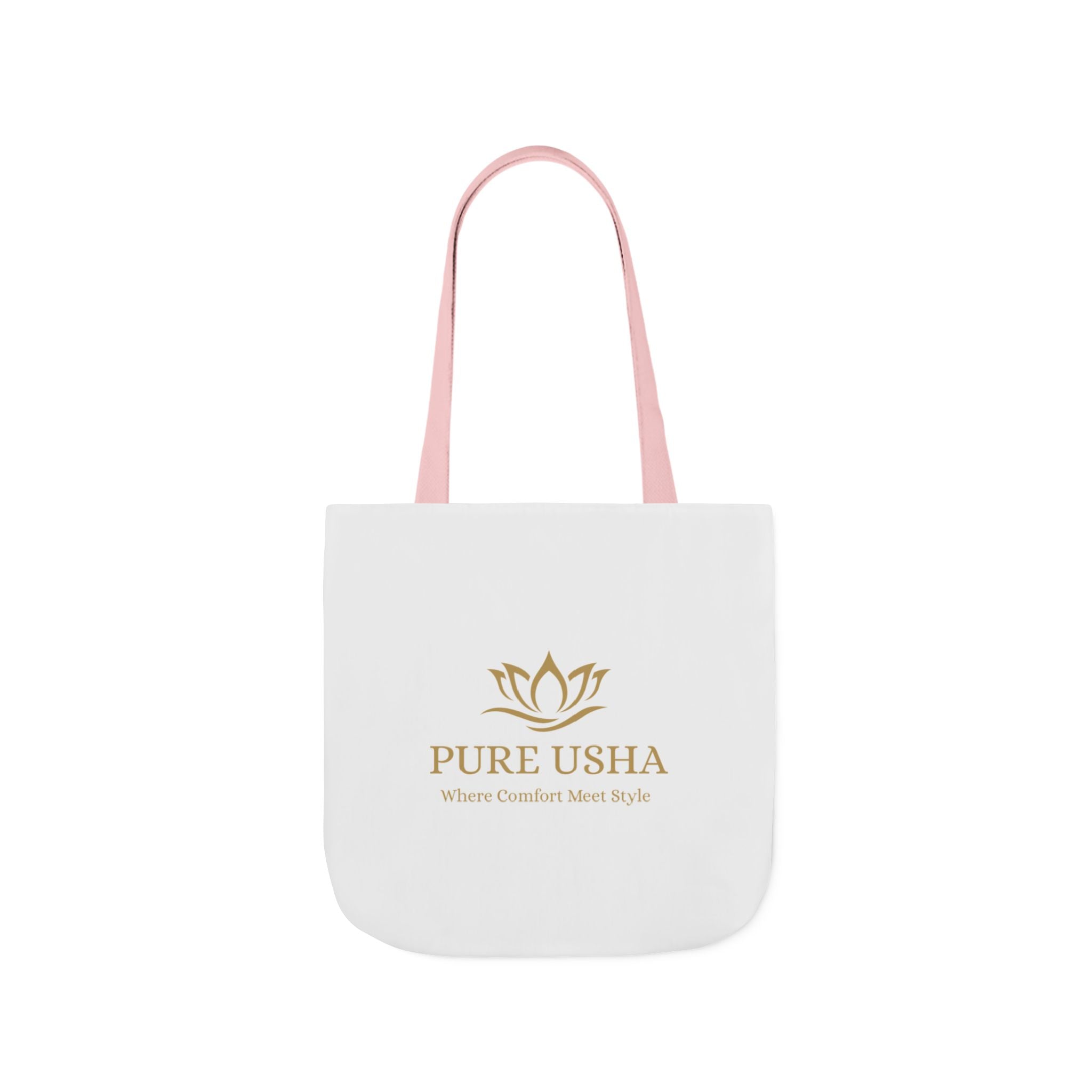 Pure Usha Gold Lotus Canvas Tote