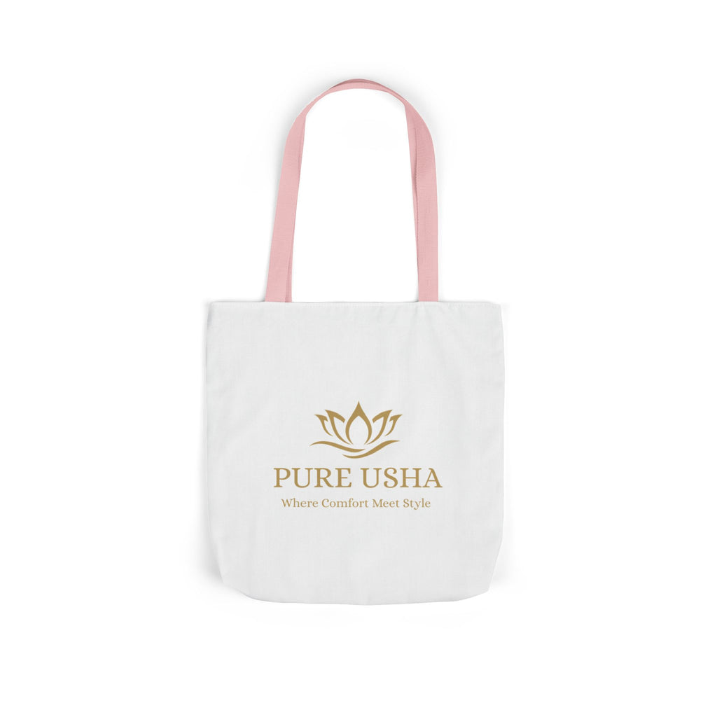 Pure Usha Gold Lotus Canvas Tote