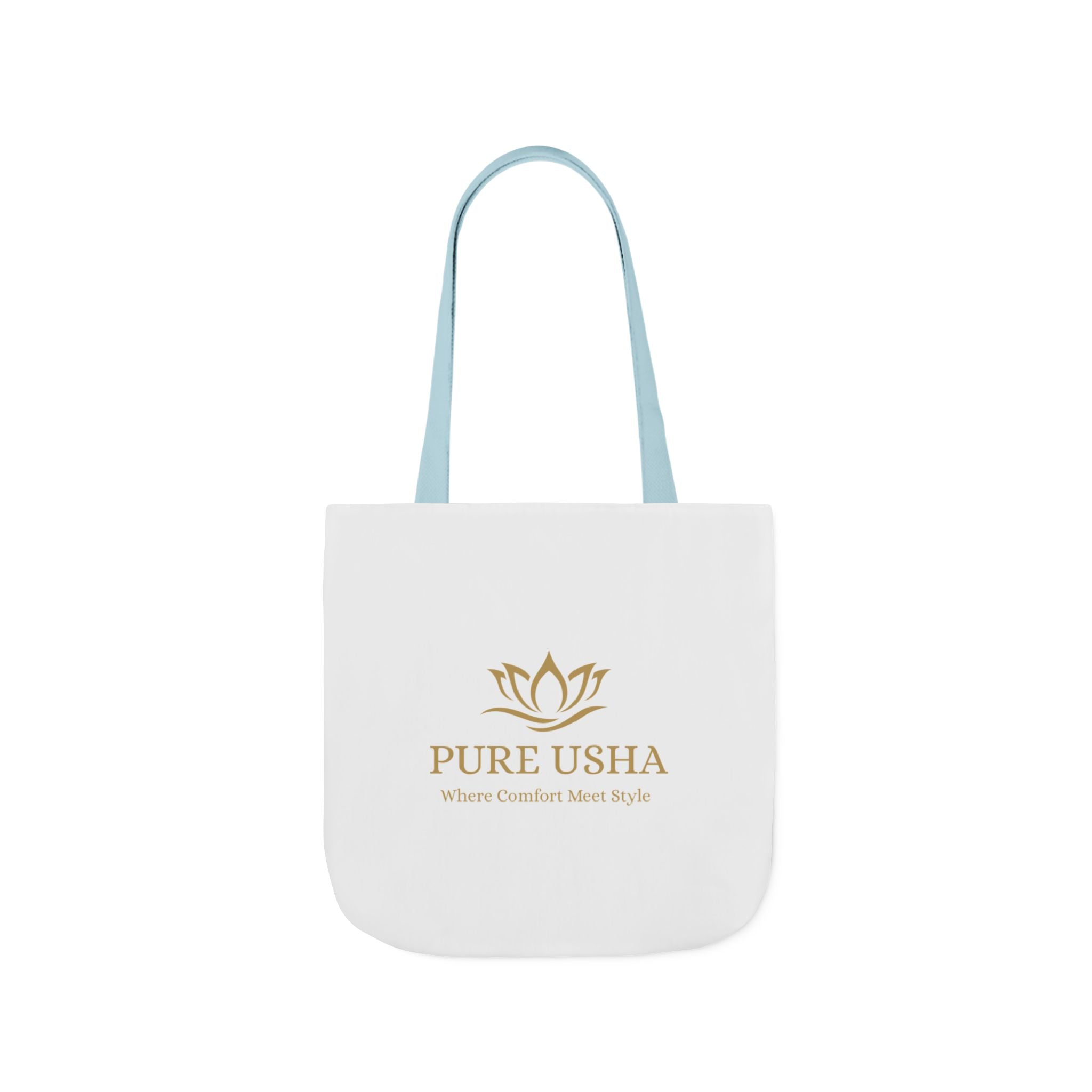 Pure Usha Gold Lotus Canvas Tote