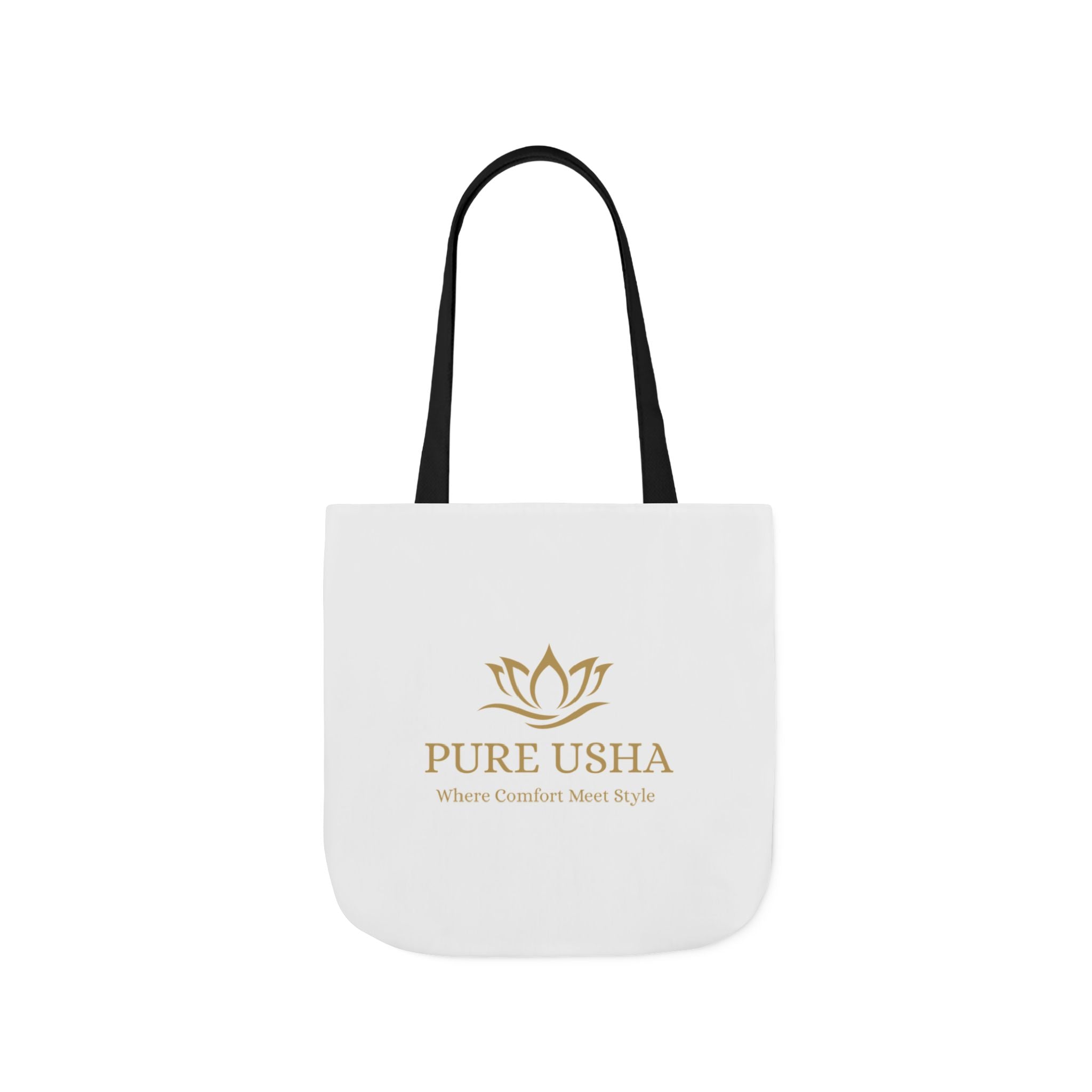 Pure Usha Gold Lotus Canvas Tote