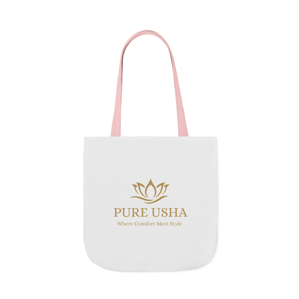 Pure Usha Gold Lotus Canvas Tote