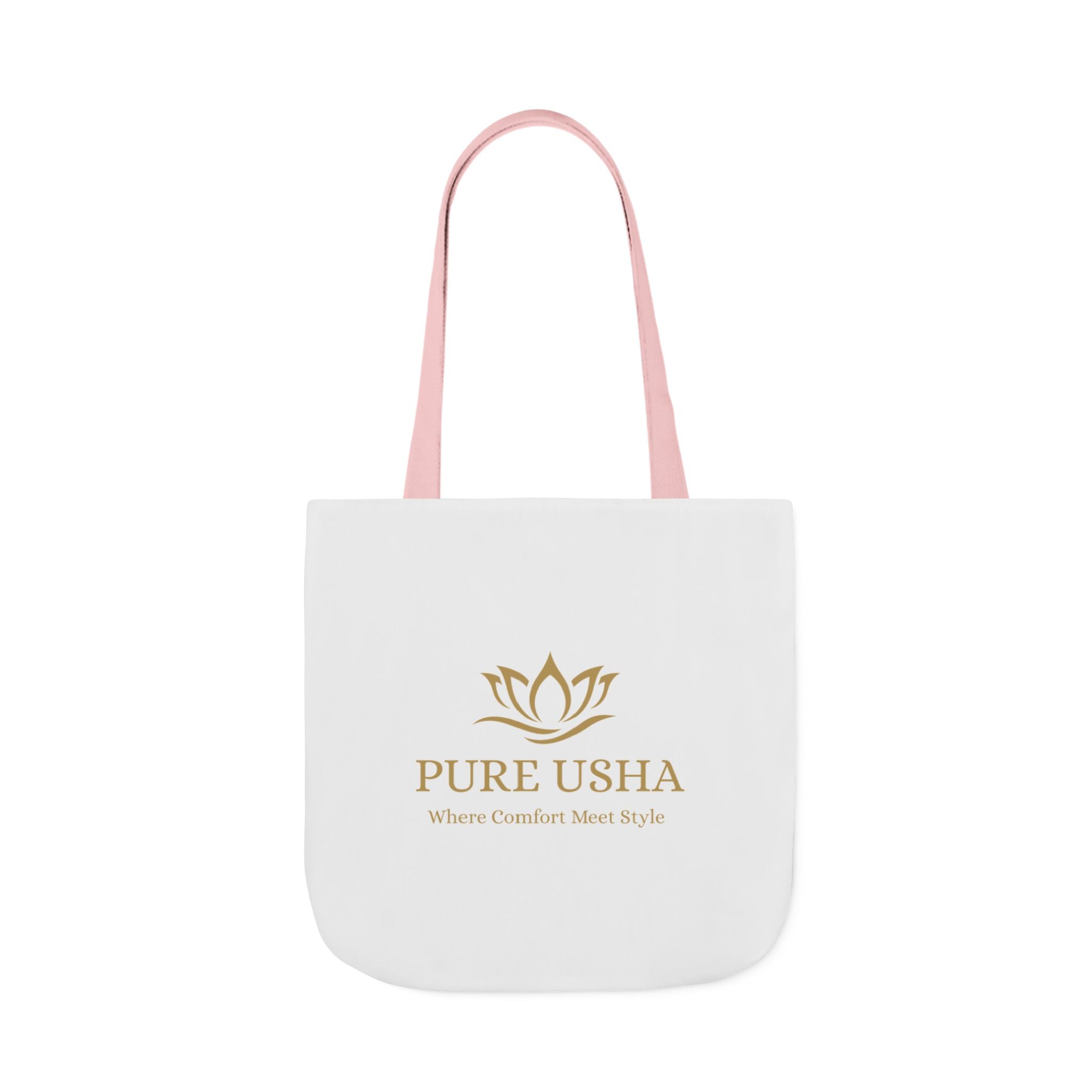 Pure Usha Gold Lotus Canvas Tote
