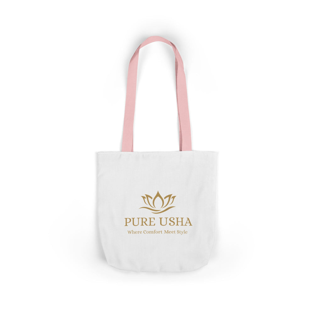 Pure Usha Gold Lotus Canvas Tote