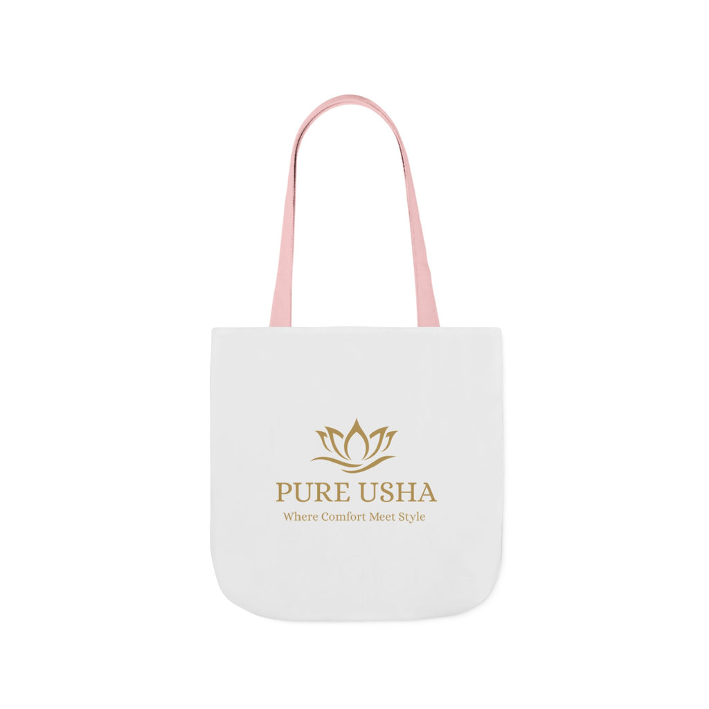 Pure Usha Gold Lotus Canvas Tote