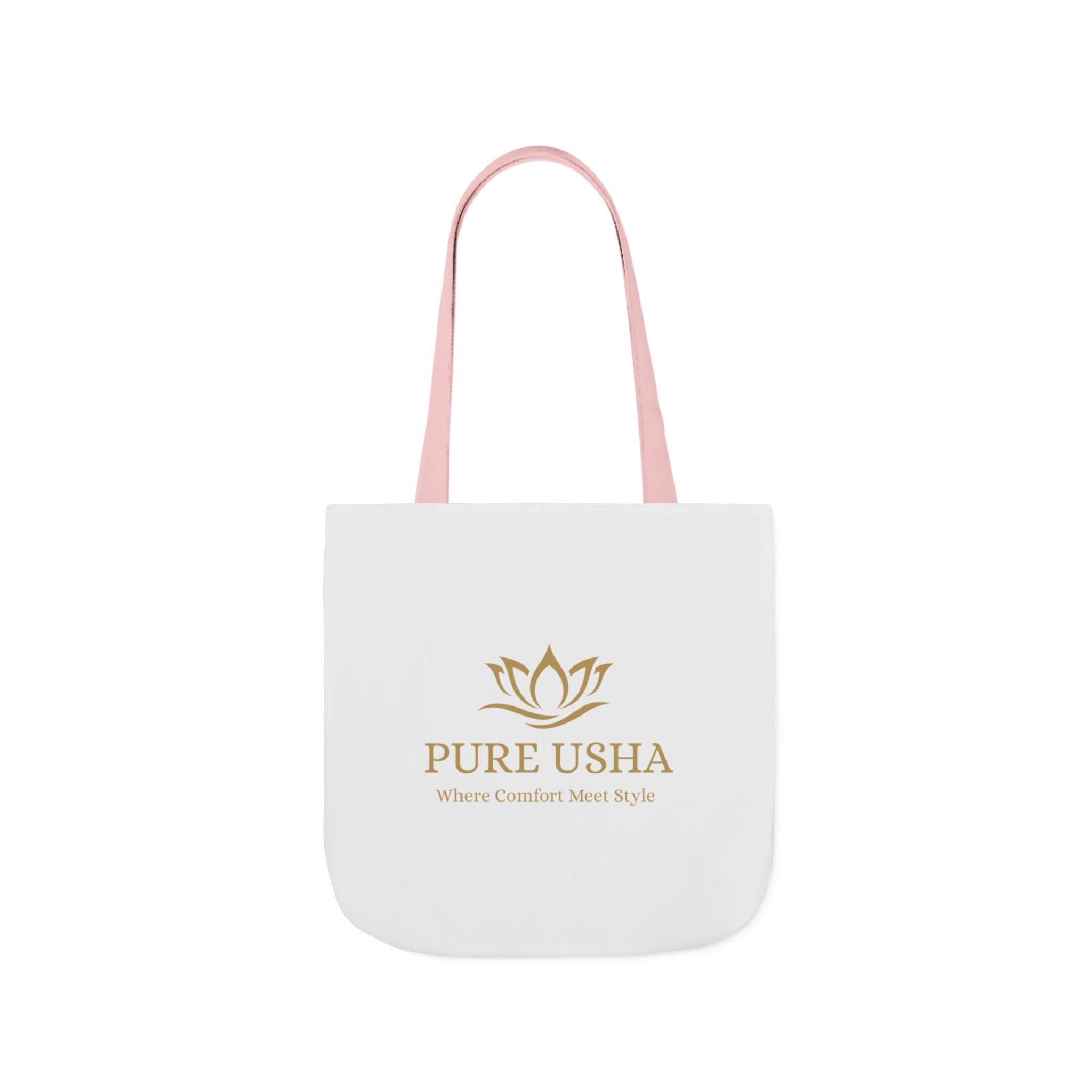 Pure Usha Gold Lotus Canvas Tote
