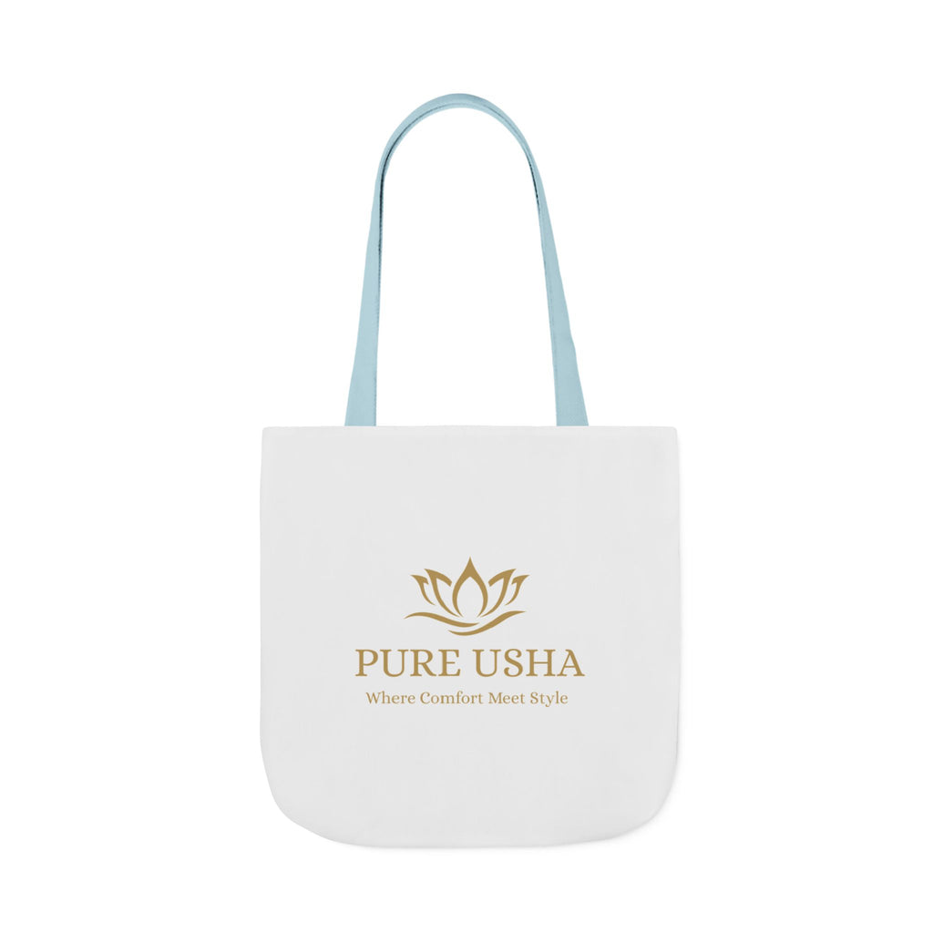 Pure Usha Gold Lotus Canvas Tote