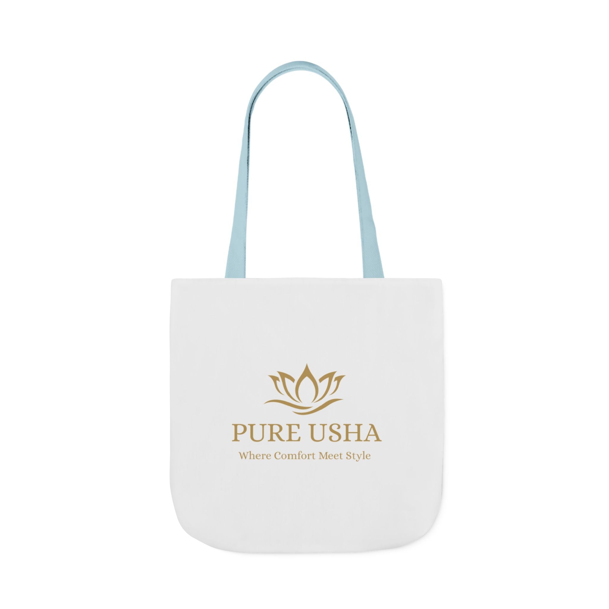 Pure Usha Gold Lotus Canvas Tote