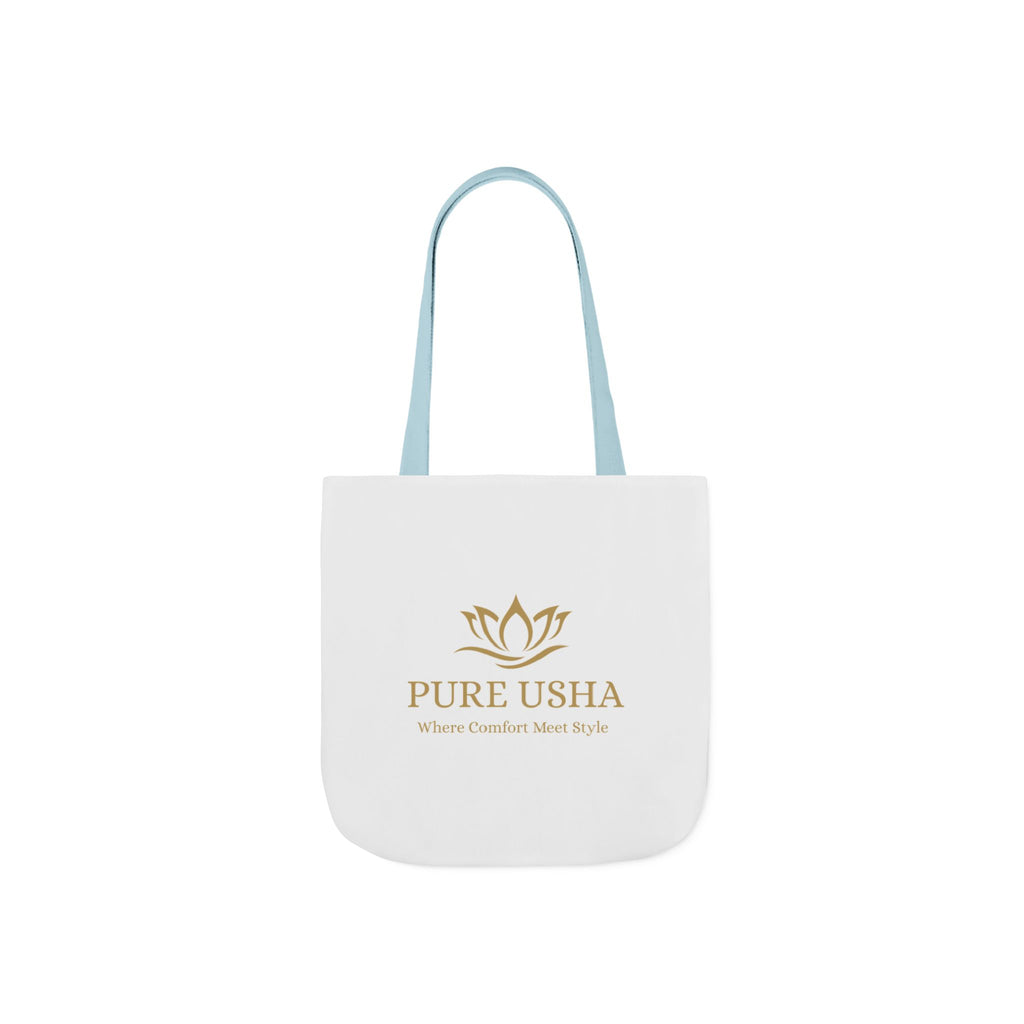 Pure Usha Gold Lotus Canvas Tote