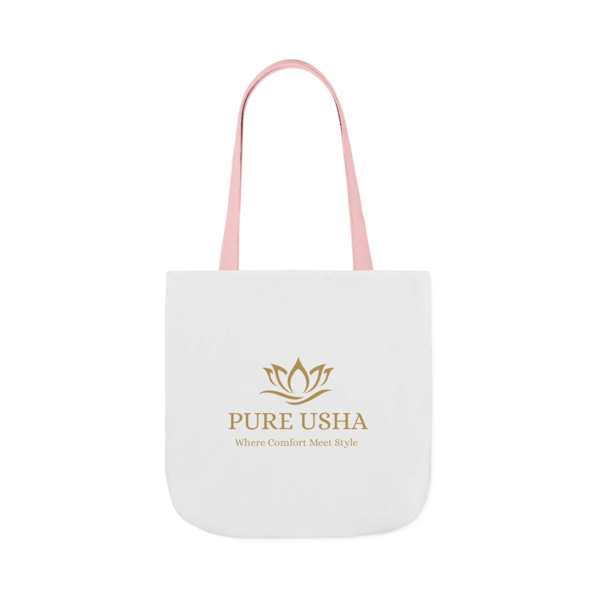 Pure Usha Gold Lotus Canvas Tote