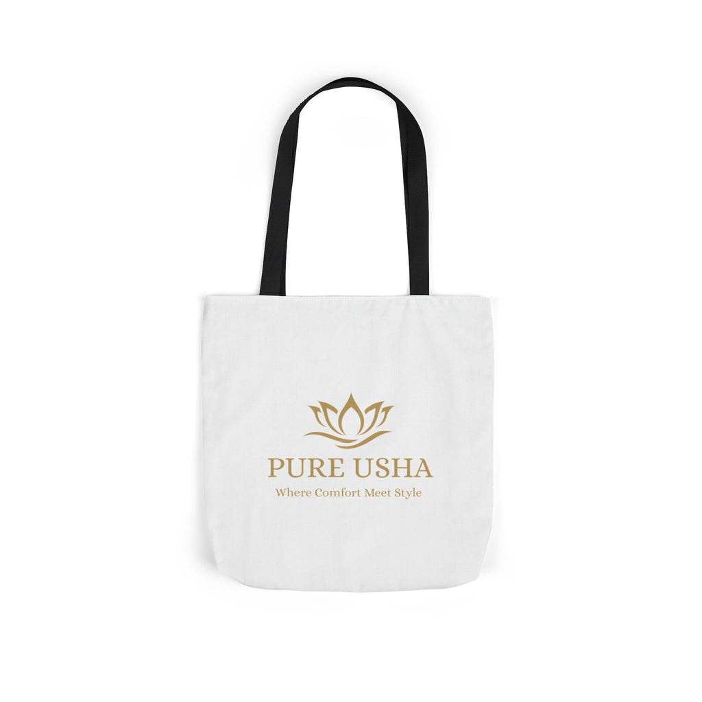 Pure Usha Gold Lotus Canvas Tote