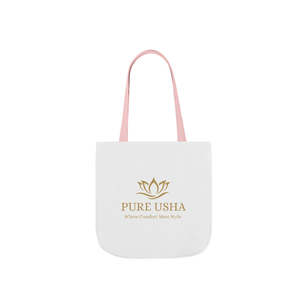 Pure Usha Gold Lotus Canvas Tote