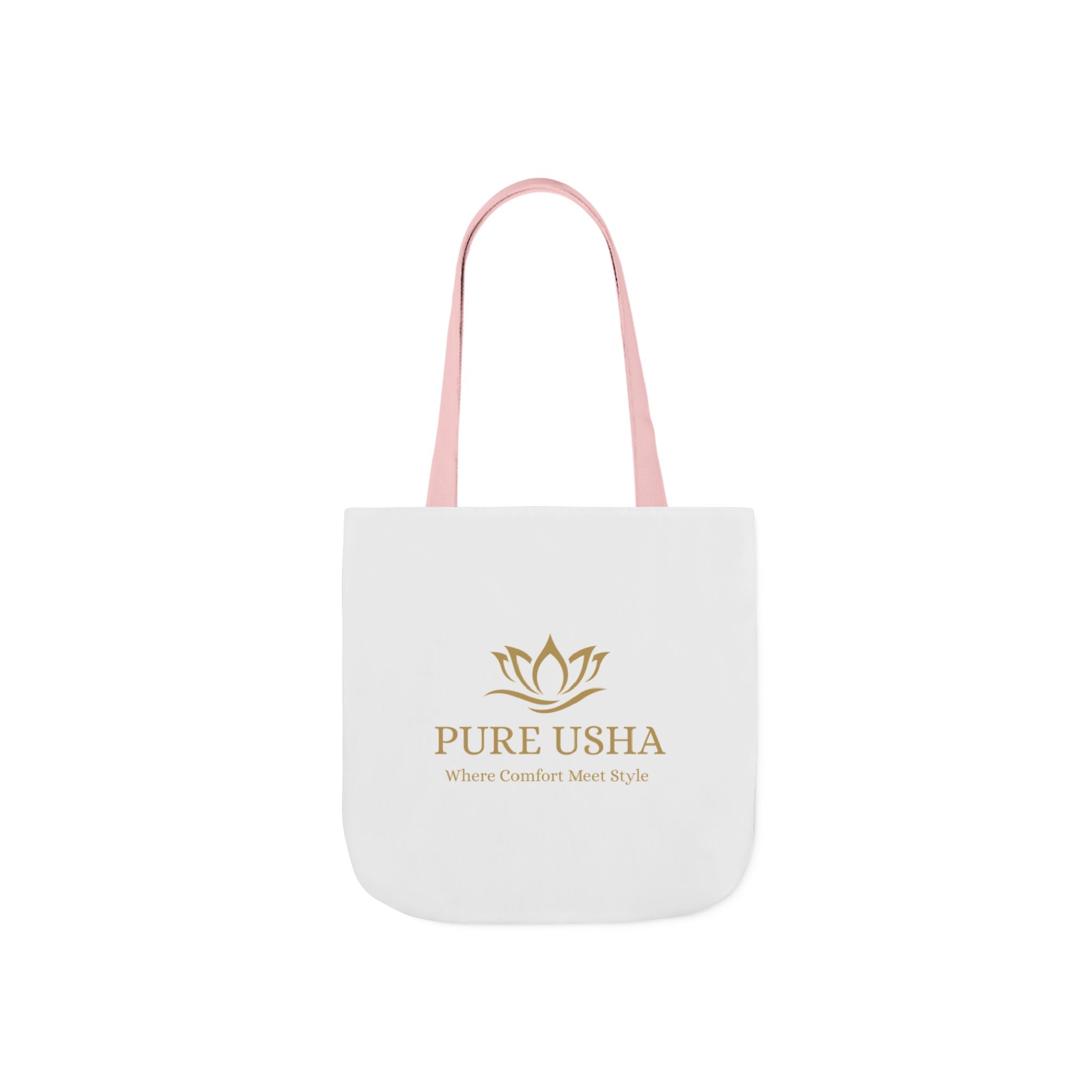 Pure Usha Gold Lotus Canvas Tote