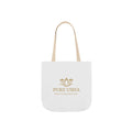 Pure Usha Gold Lotus Canvas Tote