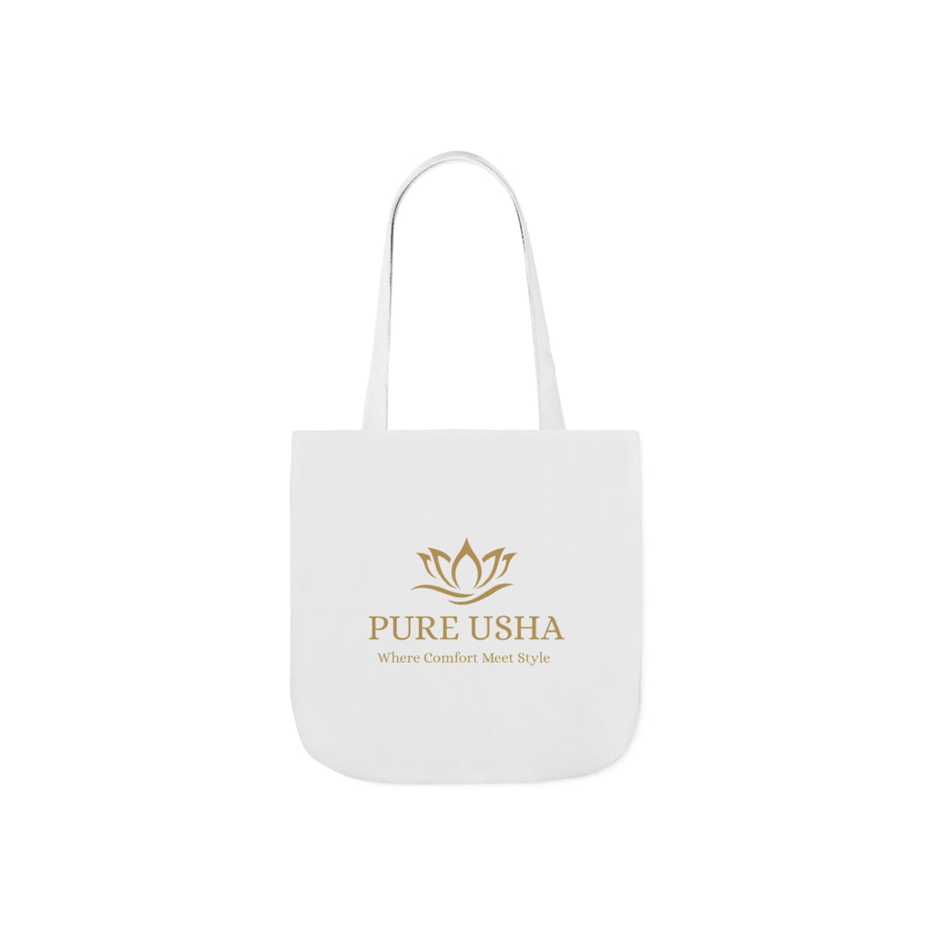 Pure Usha Gold Lotus Canvas Tote