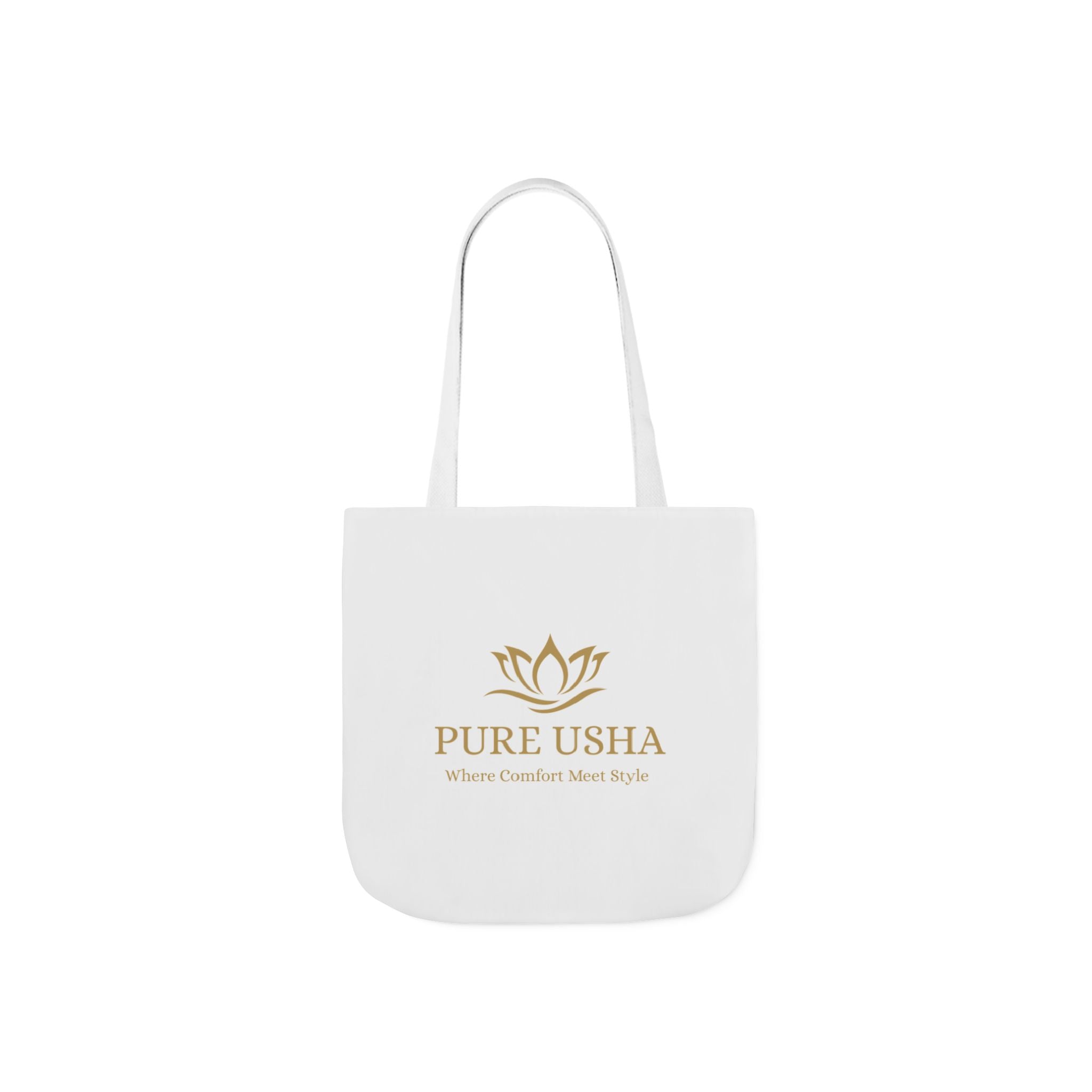 Pure Usha Gold Lotus Canvas Tote